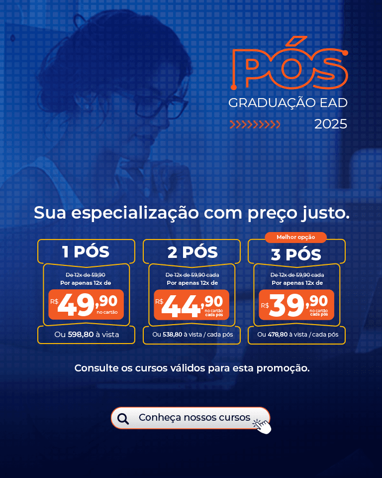 Promoção Facuminas 3 Cursos por 12x de R$39,90